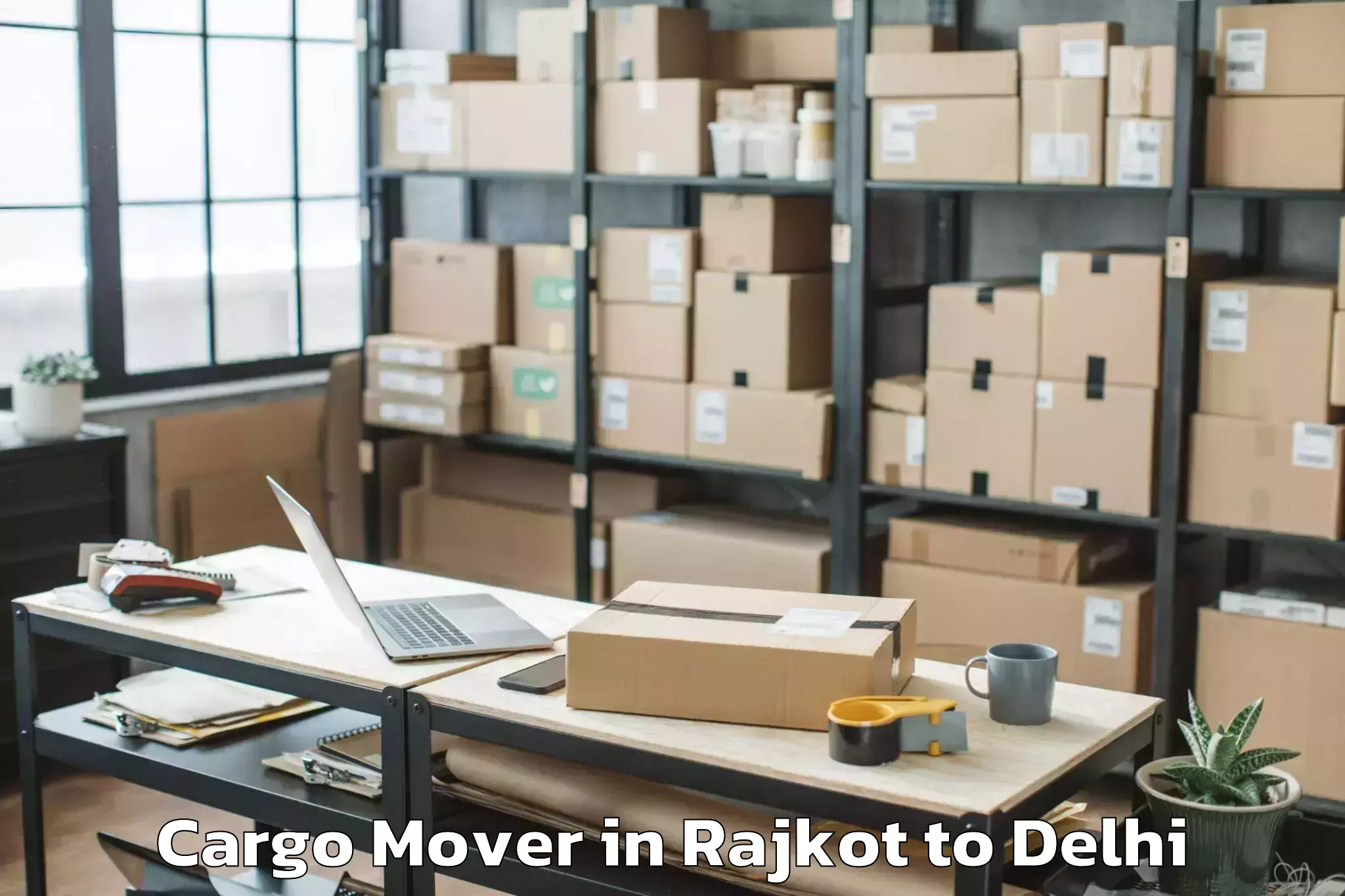 Affordable Rajkot to Dlf Avenue Mall Cargo Mover